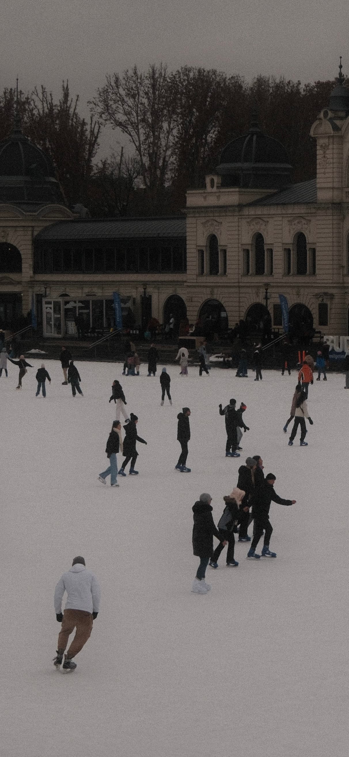 Ice skating at Városliget rink, Budapest