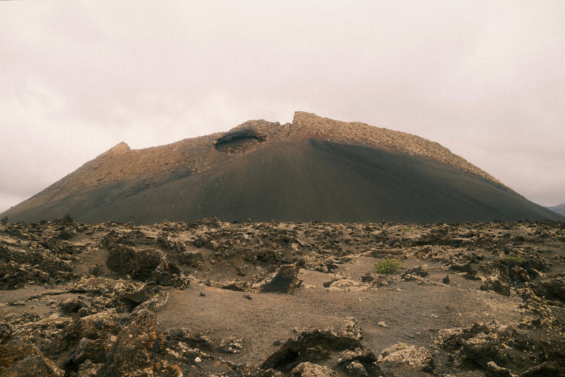Volcanic cone and lava field, Lanzarote
